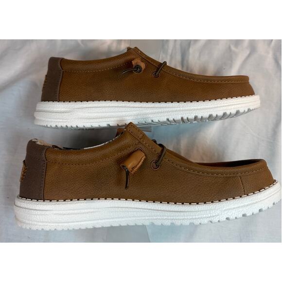 Hey Dude Wally Fish Lure Brown Mens Size 7 - Picture 4 of 8